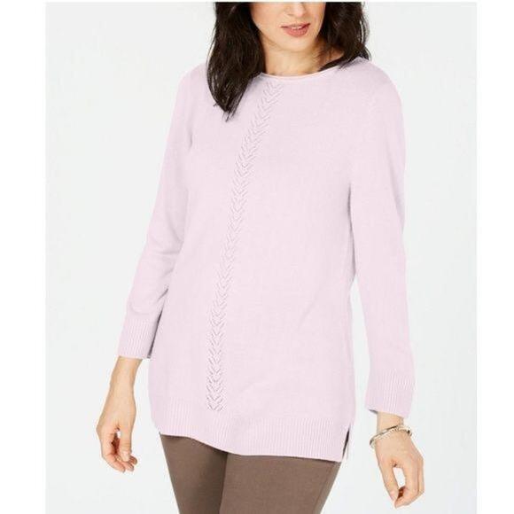 KAREN SCOTT Luxsoft Sweater Pink Ice XL - Picture 1 of 3